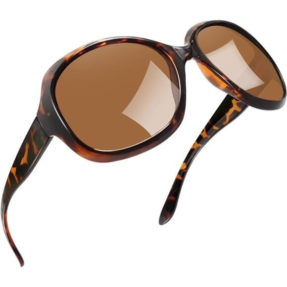 Women\'s Oversized Sunglasses Trendy Polarized Large Driving Sun Glasses